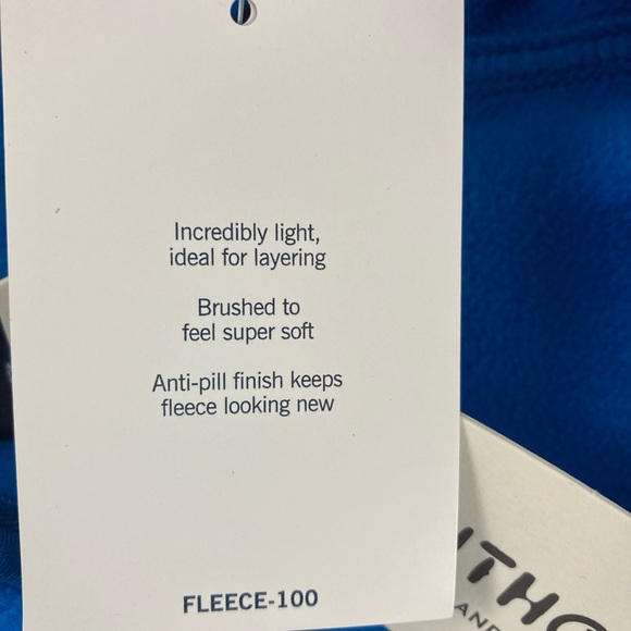 Lands’ End | Intense Blue Fleece Pullover XS NWOT - Picture 7 of 10